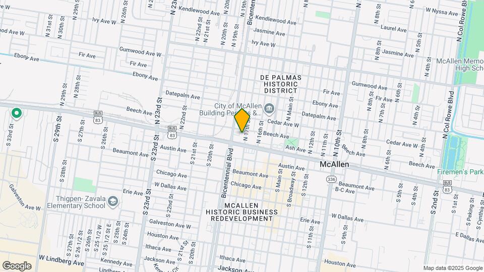 19 N 17th St Map and Location Details