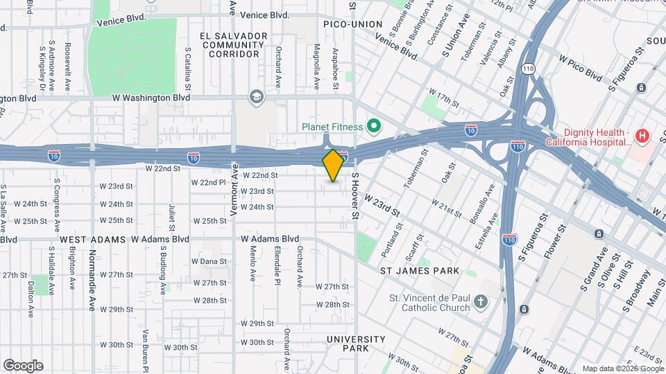 1249 W 23rd St Map and Location Details