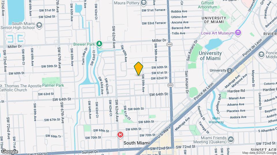 5921 SW 62nd St Map and Location Details