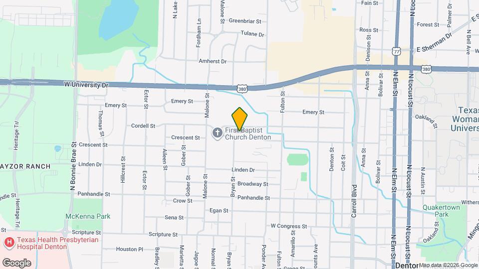 1226 Crescent St Mapa y Detalles de la Ubicación