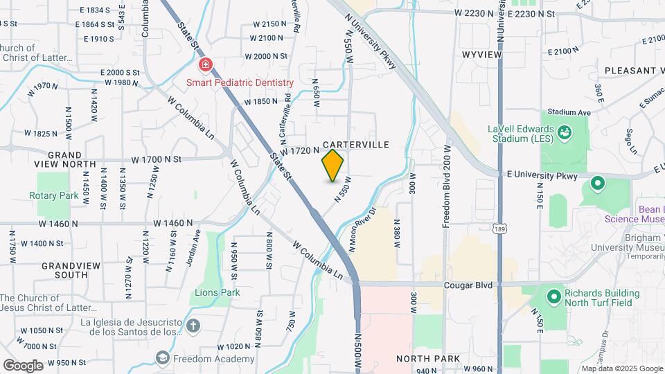 1525 Riverside Ave Map and Location Details