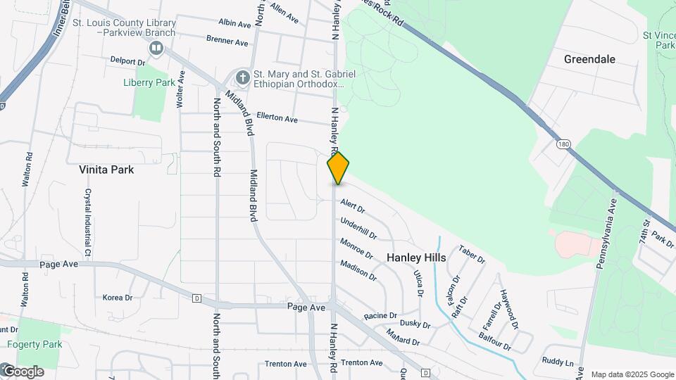 1932 N Hanley Rd Map and Location Details