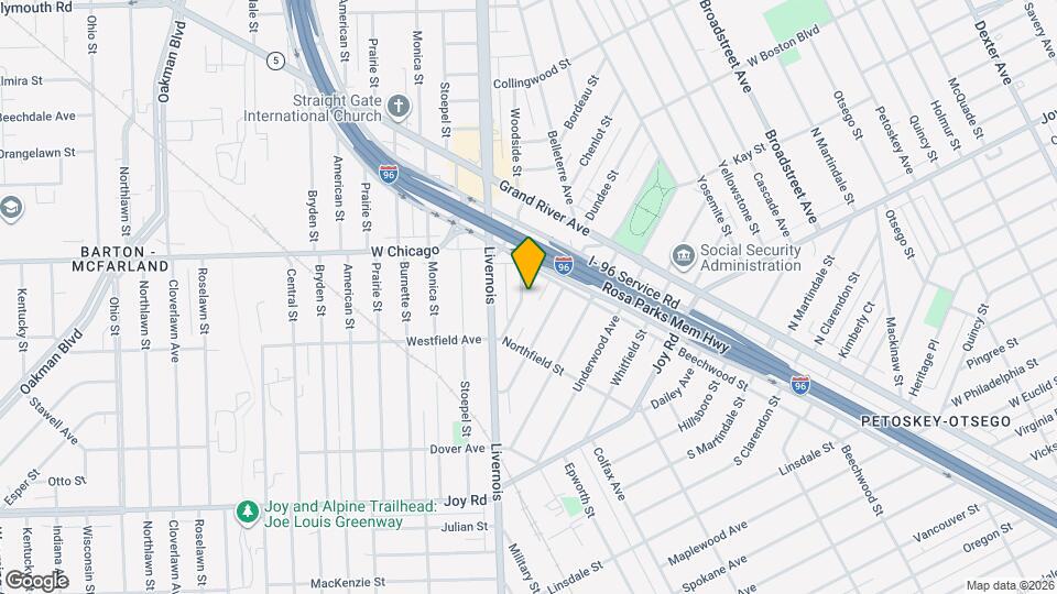 9392 Woodside St Map and Location Details