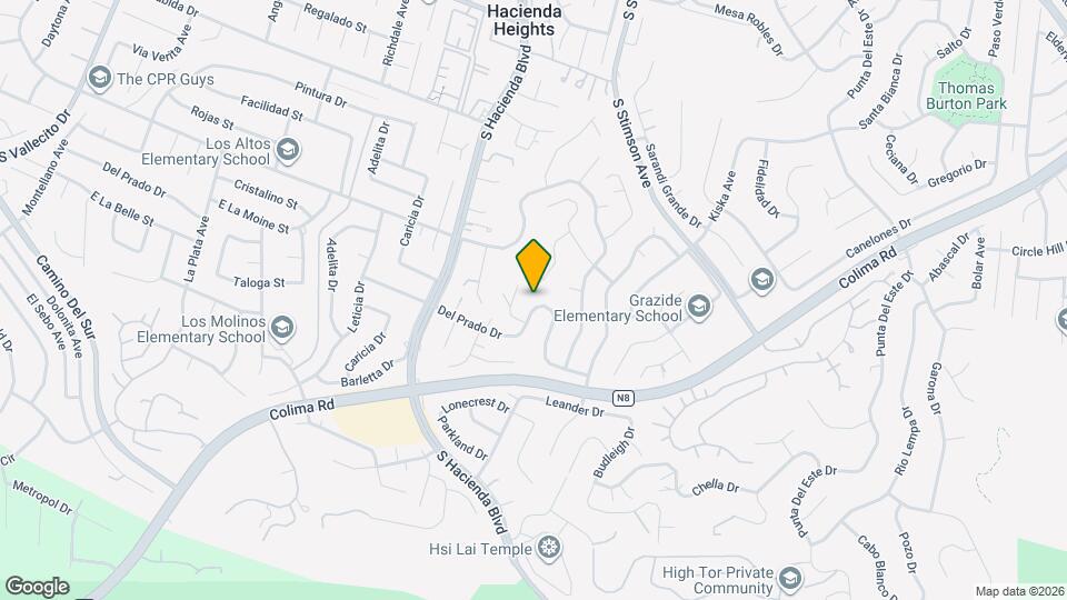 15901 Del Prado Dr Map and Location Details