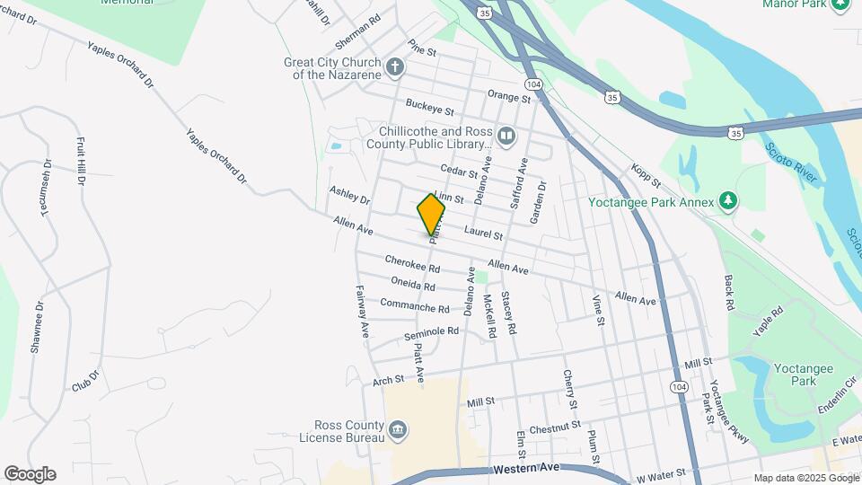 619 Allen Ave Mapa y Detalles de la Ubicación