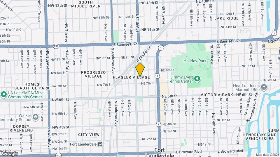 741 NE 4th Ave Map and Location Details