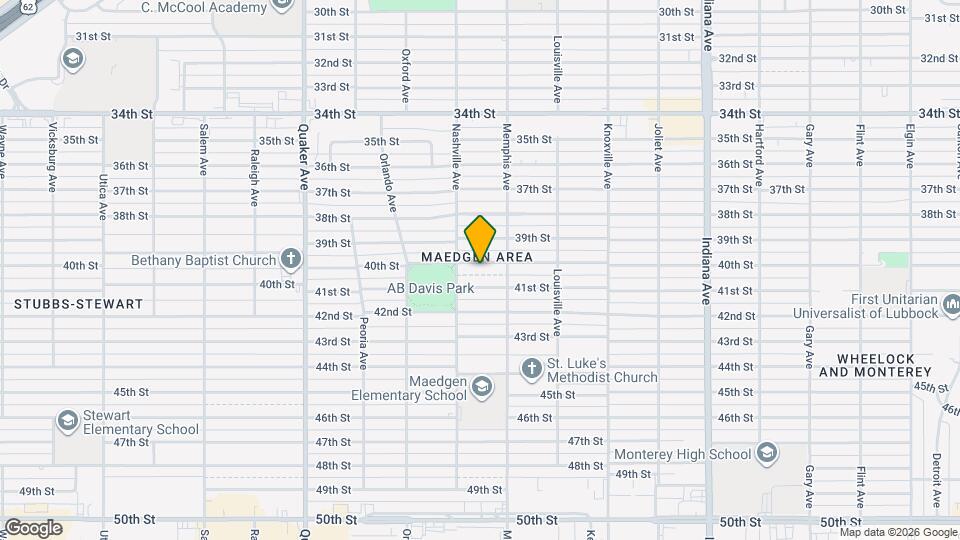 3809 40th St Map and Location Details