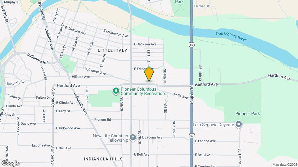 802 Hartford Ave Mapa y Detalles de la Ubicación