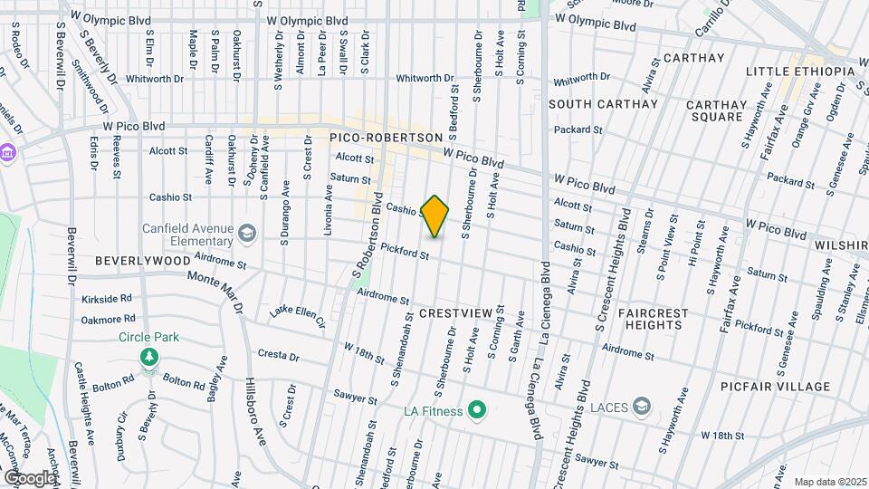 1533 S Bedford St Mapa y Detalles de la Ubicación