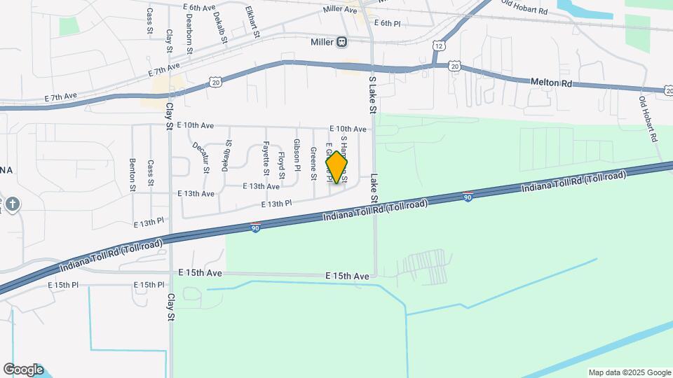 5718 E 13th Pl Map and Location Details