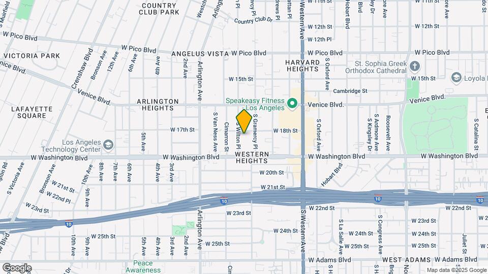 1814 S Wilton Pl Mapa y Detalles de la Ubicación