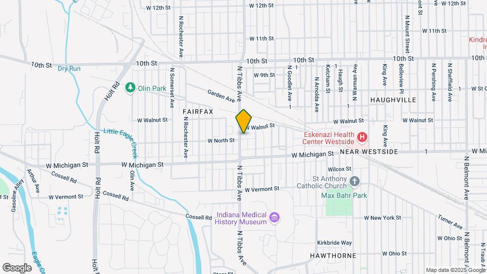 601 N Tibbs Ave Mapa y Detalles de la Ubicación