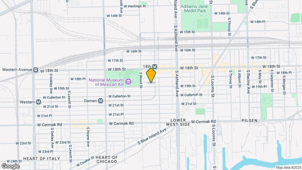 1726 W 19th St Map and Location Details
