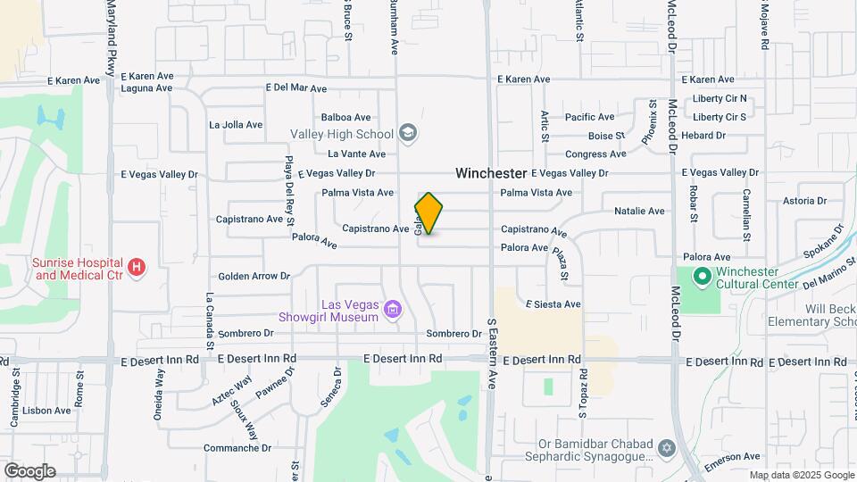 2198 Palora Ave Map and Location Details