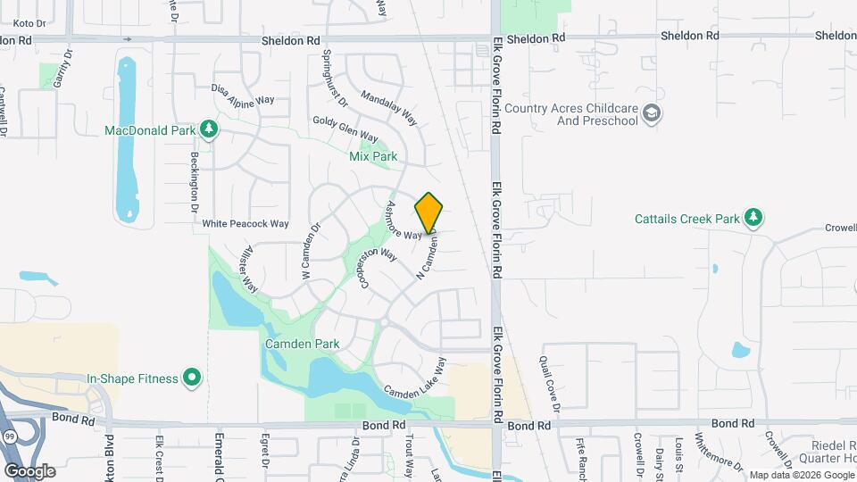 9000 N Camden Dr Map and Location Details