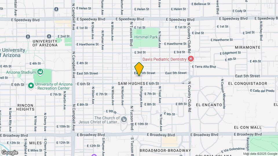 521-529 N Forgeus Ave Mapa y Detalles de la Ubicación