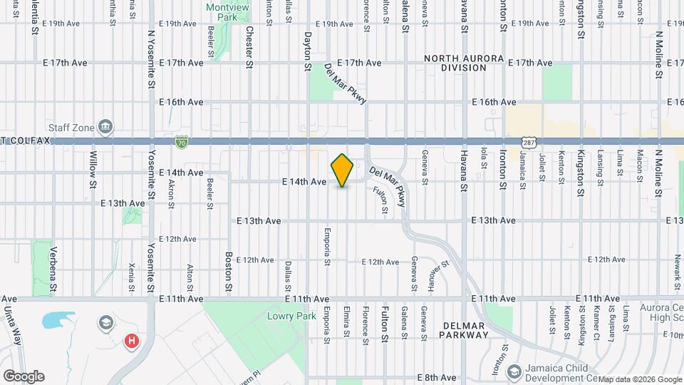 1347 Elmira St Mapa y Detalles de la Ubicación