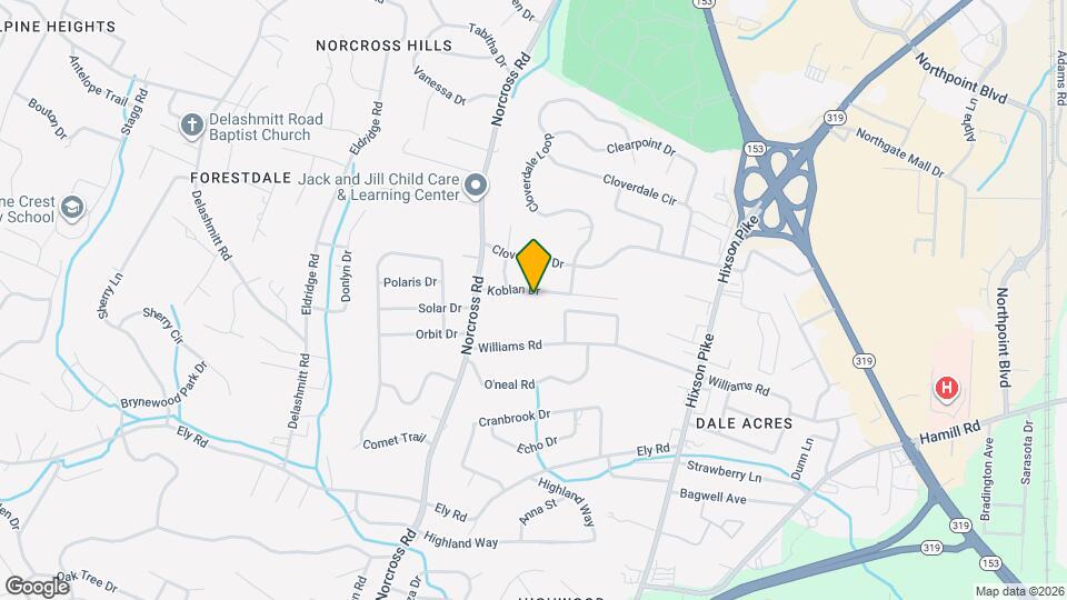 1322 Koblan Dr Map and Location Details