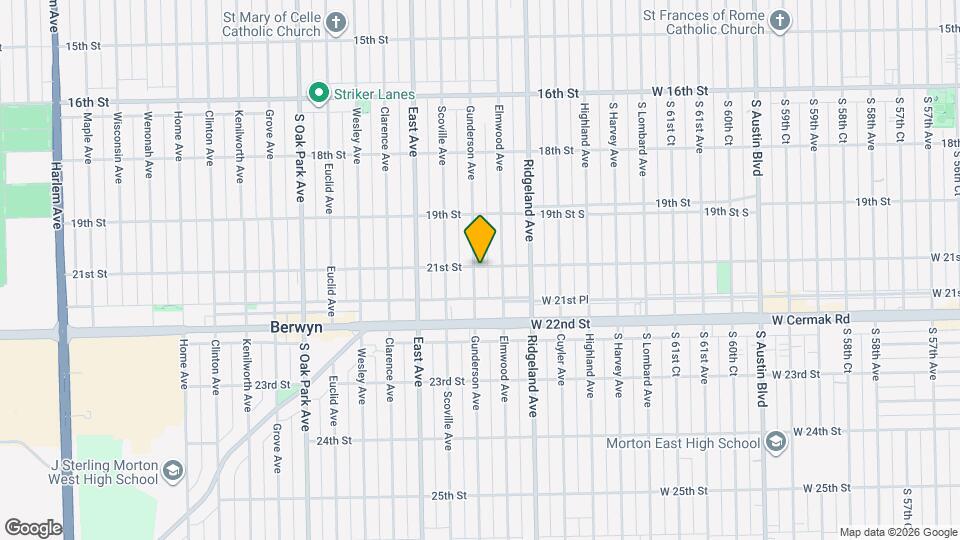 2101 Gunderson Ave Map and Location Details