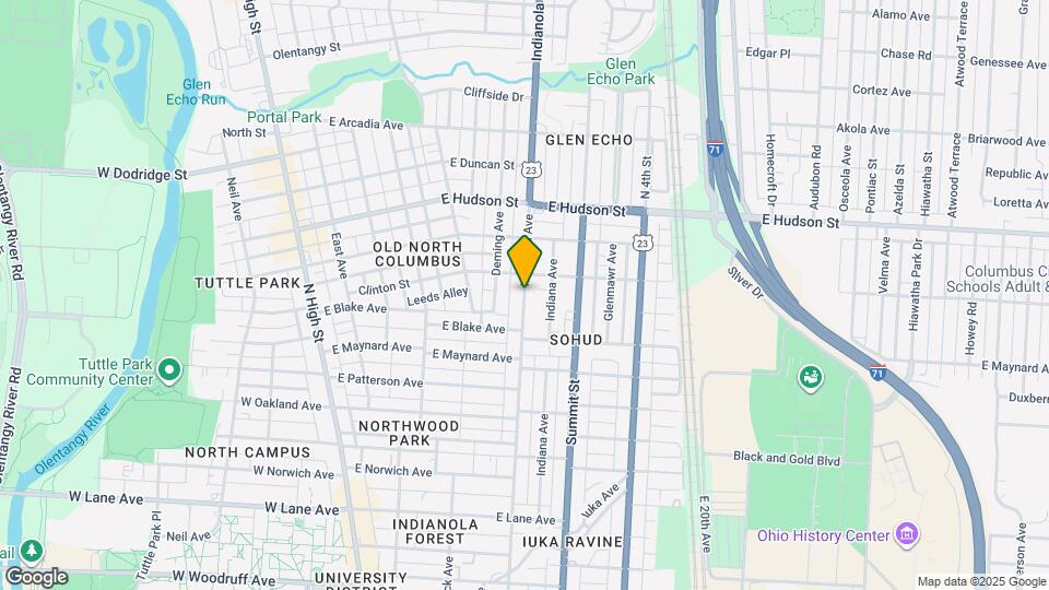 2418 Indianola Ave Map and Location Details