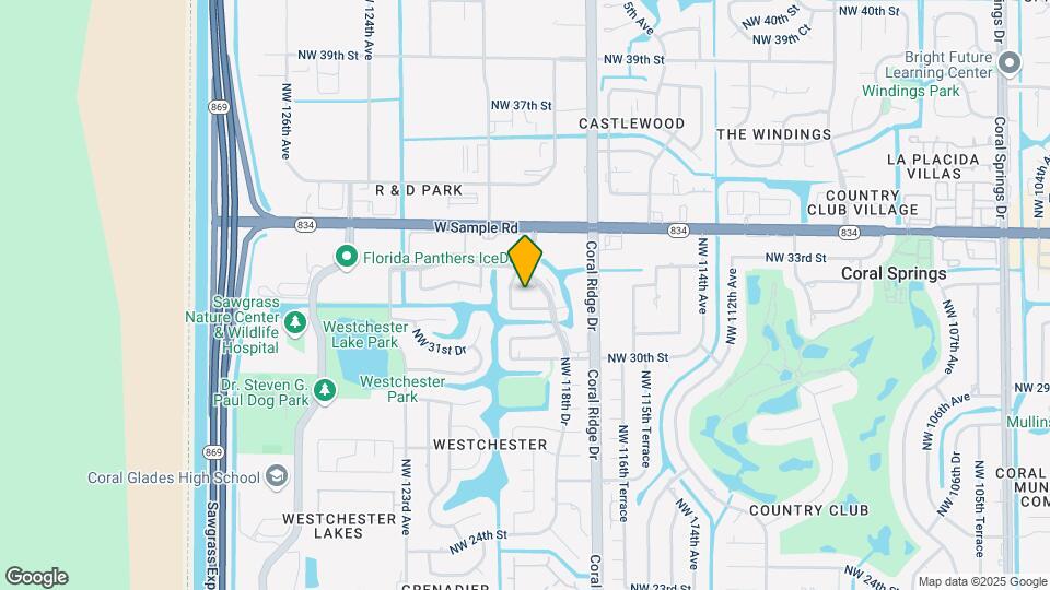 11808 NW 32nd Ct Map and Location Details