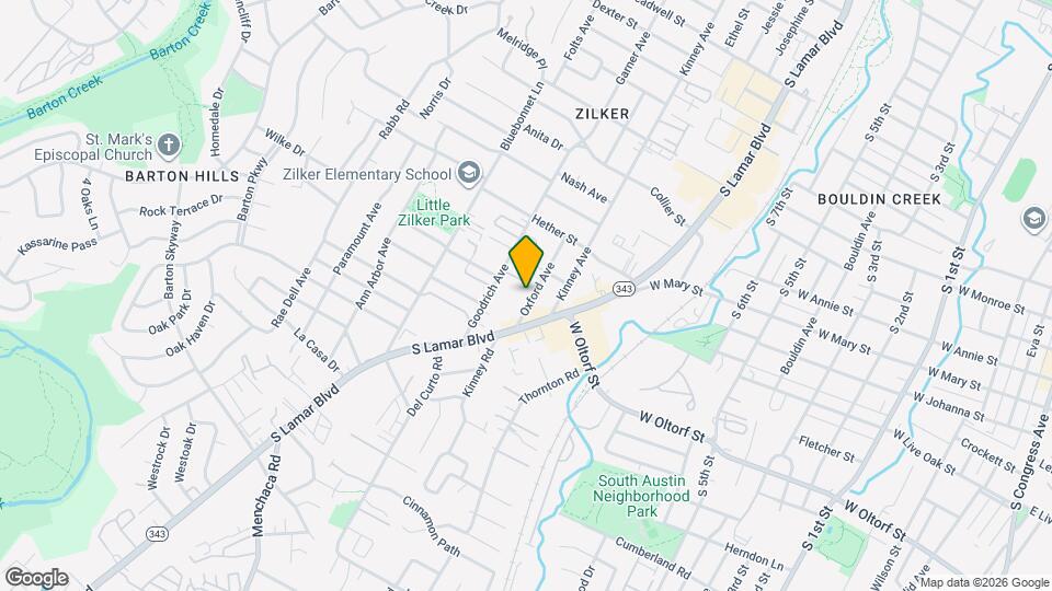 2110 Oxford Ave Map and Location Details