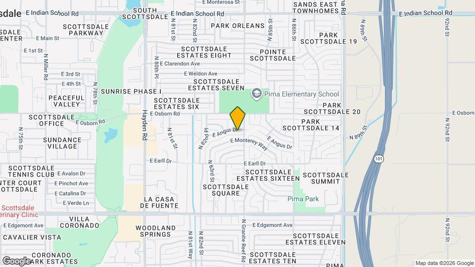 8325 E Angus Dr Map and Location Details