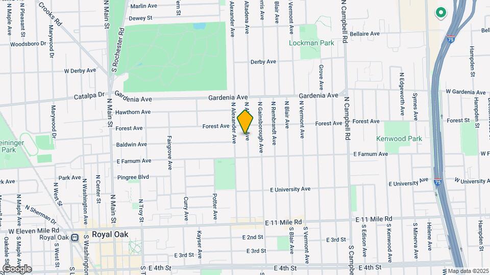 707 N Altadena Ave Map and Location Details