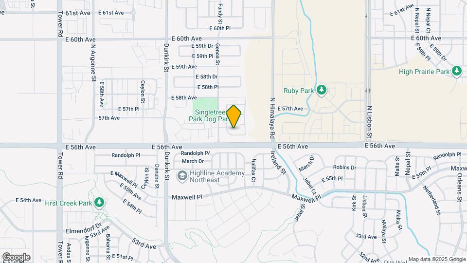 5703 N Gibralter Way Map and Location Details