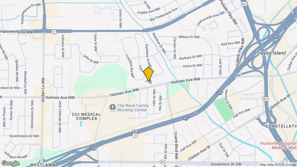 803 Fairway Dr NW Map and Location Details