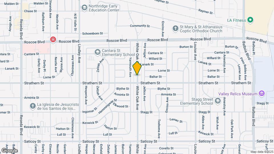 8025 White Oak Ave Map and Location Details