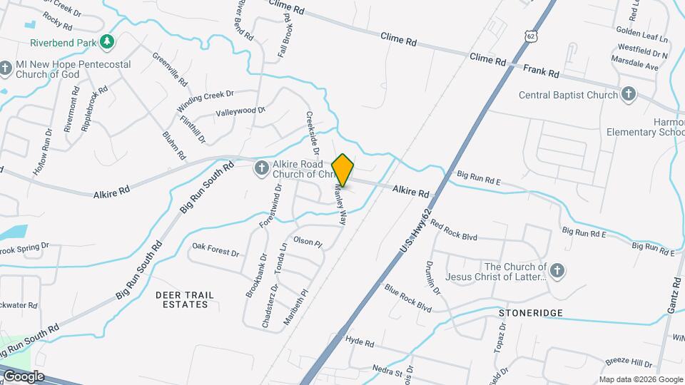 1962 Manley Way Map and Location Details