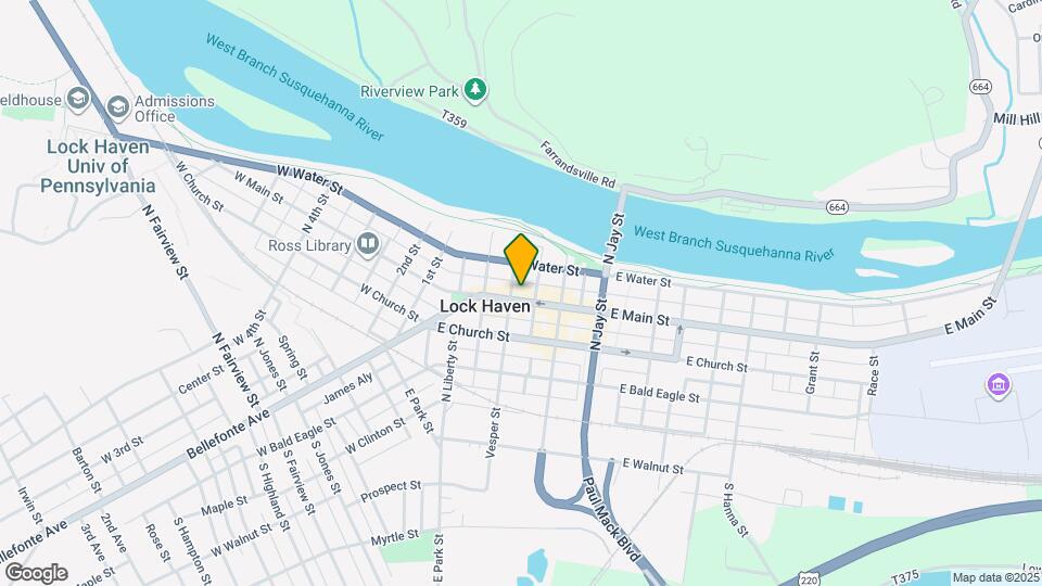 109 E Main St Map and Location Details