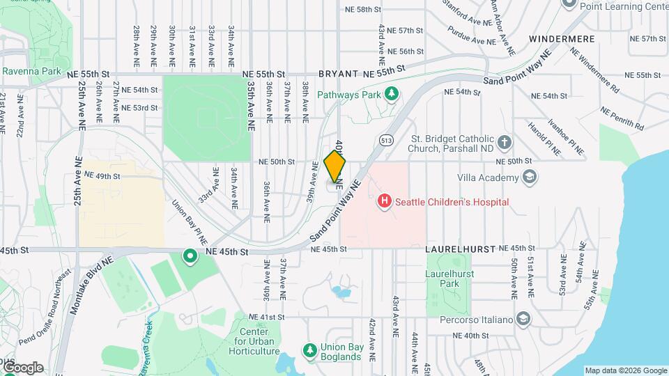 4804 Terrace Dr NE Map and Location Details