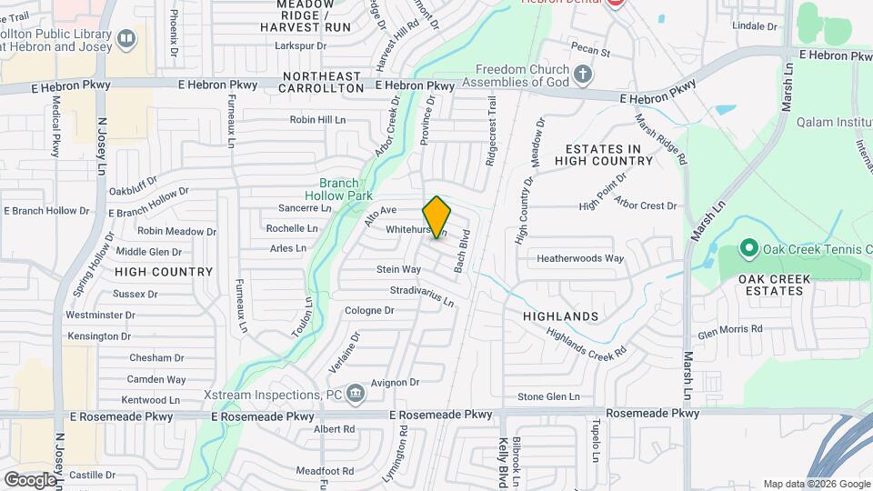 2105 Sonata Ln Map and Location Details