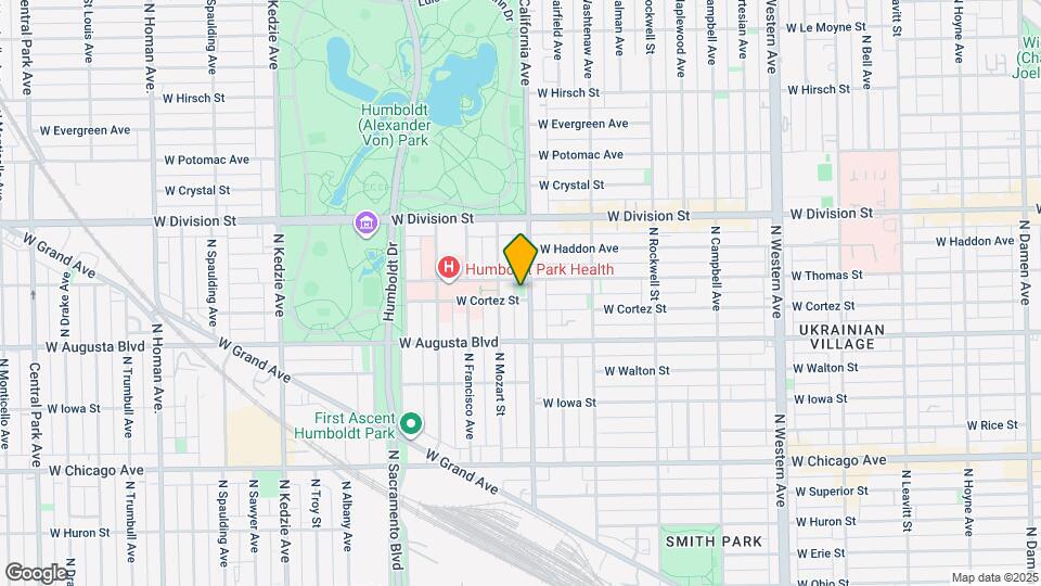 1044 N California Ave Map and Location Details