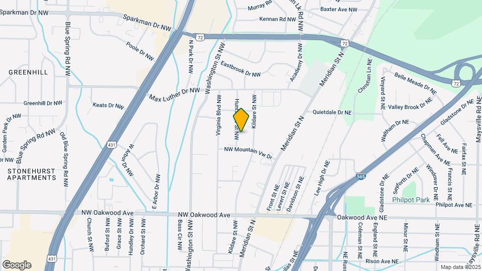 2412 Huntsville St NW Map and Location Details