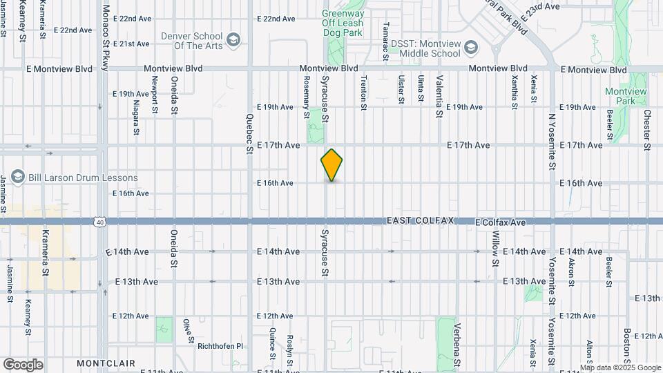 1590 Syracuse St Map and Location Details