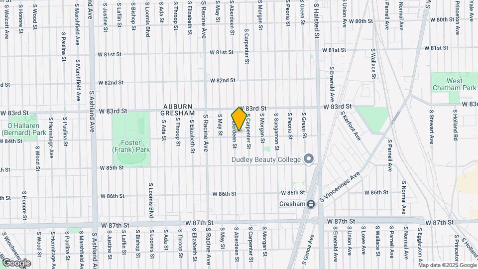8359 S Aberdeen St Map and Location Details