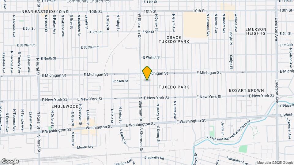 412 N Bradley Ave Map and Location Details