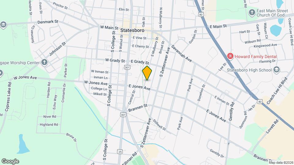 222 S Mulberry St Map and Location Details