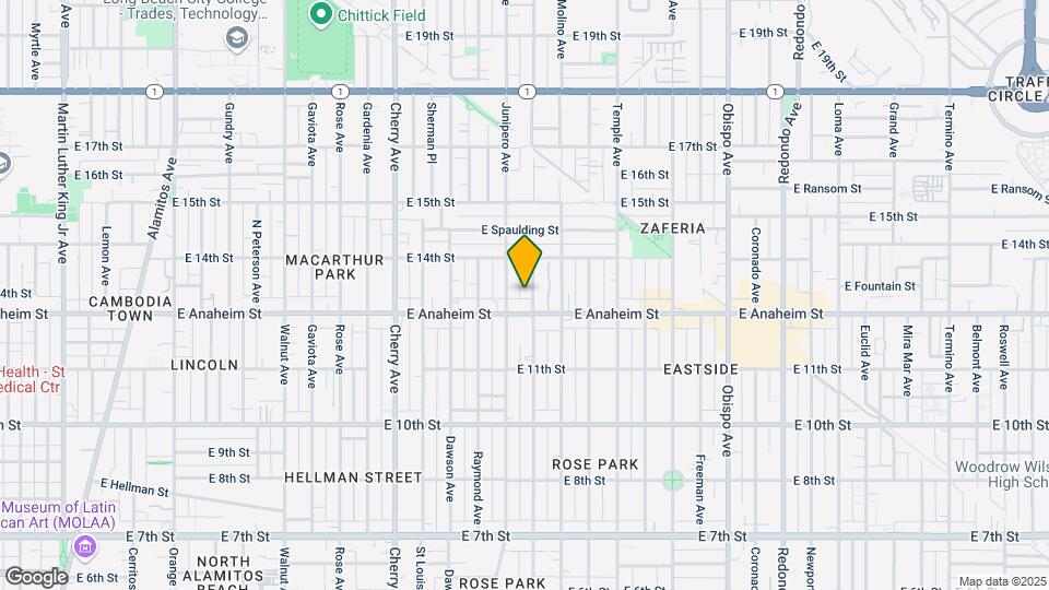 1325 E Stanley Ave Map and Location Details