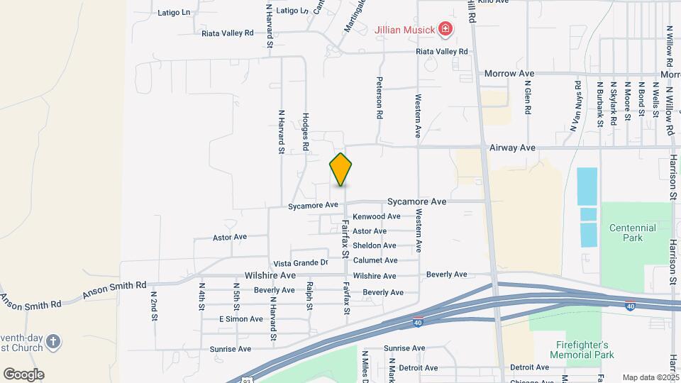 3423 Fairfax St Map and Location Details