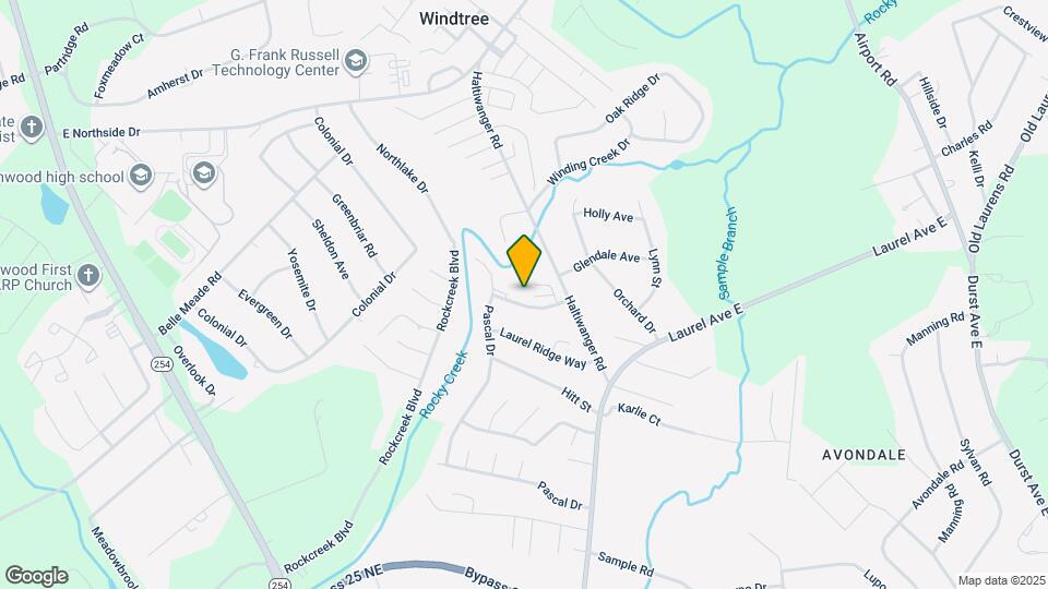 206 Rock Knoll Dr Map and Location Details