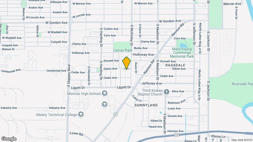 1301 S McKinley St Map and Location Details