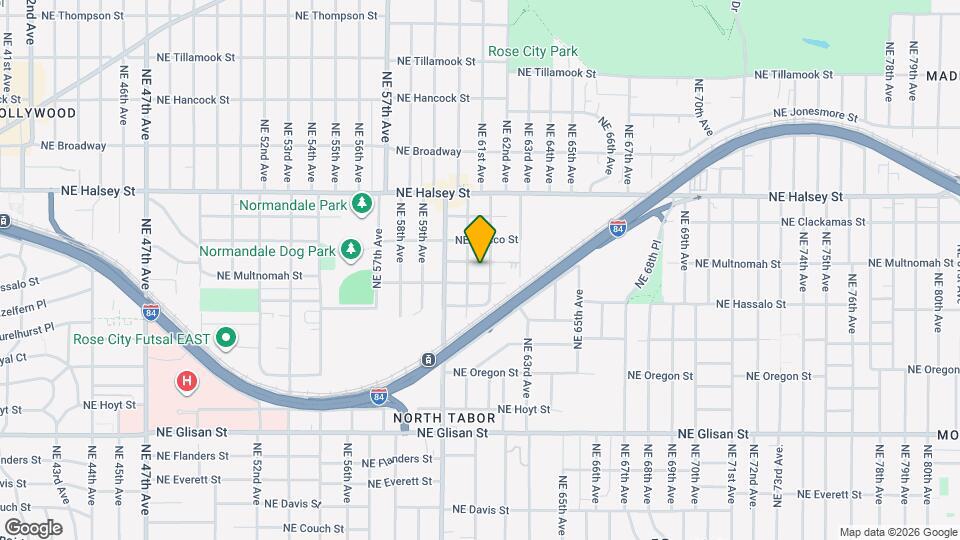 6124 NE Multnomah St Map and Location Details