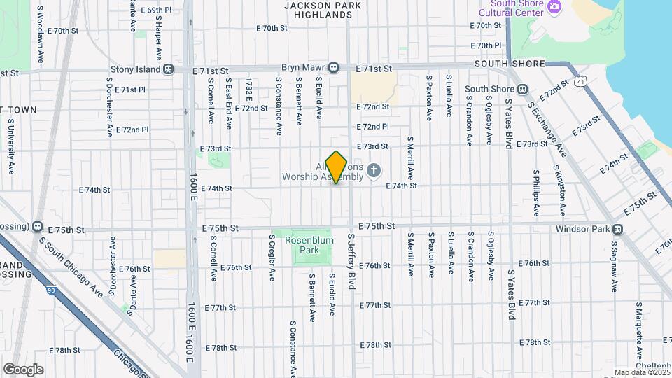 7403 S Euclid Ave Mapa y Detalles de la Ubicación