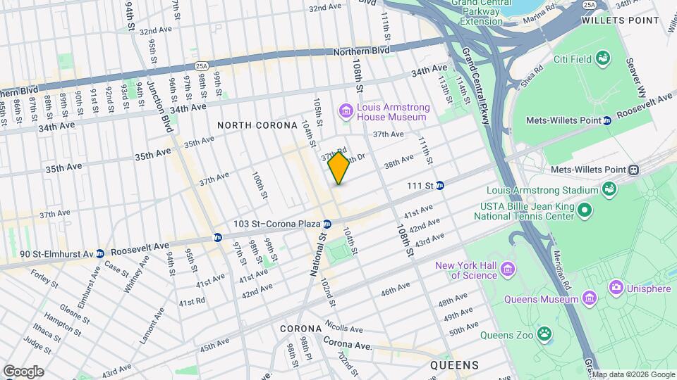 104-12 38th Ave Mapa y Detalles de la Ubicación