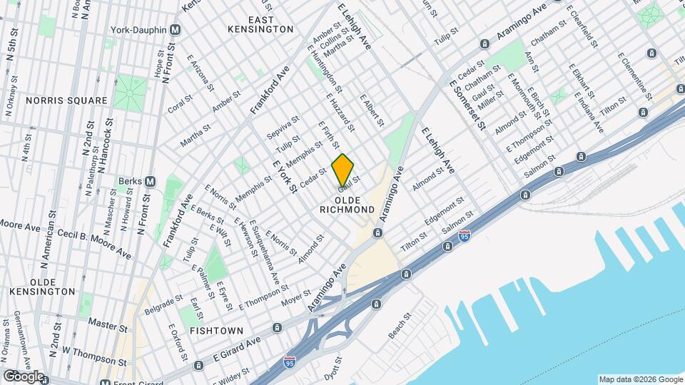 2457 Gaul St Map and Location Details