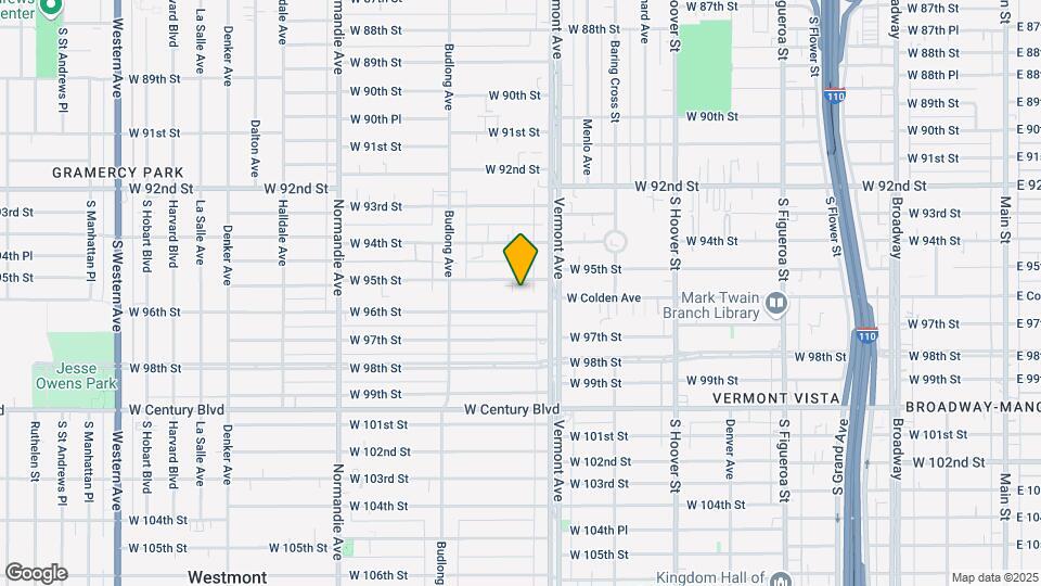 1032 W 95th St Map and Location Details